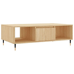 Maison Chic Table basse,Table Console Table d'appoint, Table pour salon chêne sonoma 104x60x35 cm bois d'ingénierie -MN44960