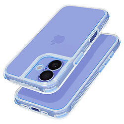 Avizar Coque pour iPhone 16 Coins Antichoc Bumper Bleu Clair