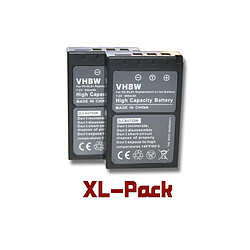 vhbw set de 2 batteries 900mAh pour appareil-photo Olympus D-SLR E400, E-400, E-410, E-420, E-450, E-600, E-620 comme PS-BLS1