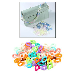 Acheter 100 pièces C Clips Crochets C Chaîne Liens En Plastique Assorties Bonbons Pastel Couleur pour Enfants Enfants Filles Garçon DIY Bijoux faire Bracelet