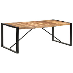 vidaXL Table à manger 200x100x75 cm bois massif 