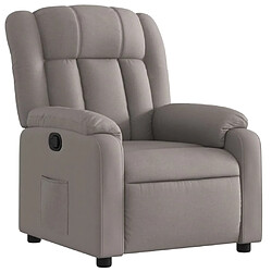 vidaXL Fauteuil inclinable Taupe Tissu