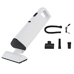 Aspirateur Portable Sans Fil Aspirateur Rechargeable Pour Chien De Chat Pour Animaux De Compagnie Blanc