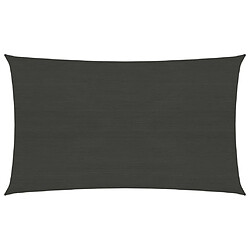 ComfortXL Voile D'ombrage 160 G/m² Anthracite 2x5 M Pehd