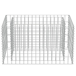 Acheter vidaXL Lit surélevé à gabion Acier galvanisé 90x50x50 cm