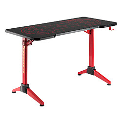 Table de jeu RGB Led NanoRS, bureau gaming, noir, 100kg max, hauteur 760mm, RS163