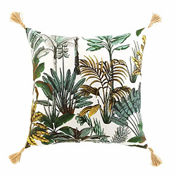 Paris Prix Coussin Déco Imprimé Balinesia 50x50cm Naturel