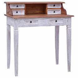 Maison Chic Bureau solide,Table de travail,Bureau d'ordinateur avec tiroirs 90x50x101 cm bois de récupération solide -GKD39312