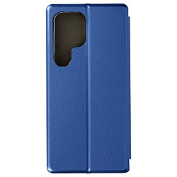 Avizar Étui pour Samsung Galaxy S24 Ultra Clapet Porte carte Support Video Bleu