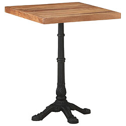 vidaXL Table de bistro 60x60x76 cm Bois d'acacia massif