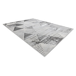 Acheter RUGSX Tapis LIRA E1627 Triangles géométrique, structuré, moderne, glamour - gris 120x170 cm