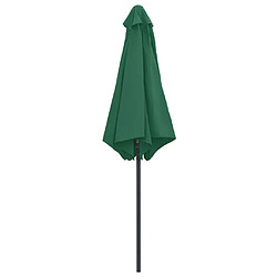 Avis vidaXL Parasol de jardin et mât en aluminium 270x246 cm Vert