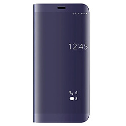 Wewoo Housse Étui Violet pour Huawei Mate 10 Galvanoplastie PC + PU Horizontal Flip de protection avec support de Stand & Sleep / Fonction de réveil