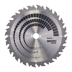 Lame pour scie circulaire D. ext. 315 mm nombre de dents 20 WZ perçage 30 mm l. de coupe 3,2 mm carbure BOSCH