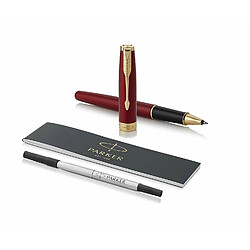 Parker Sonnet 1931475 Stylo roller Pointe Fine Rouge Intense avec Section Noir