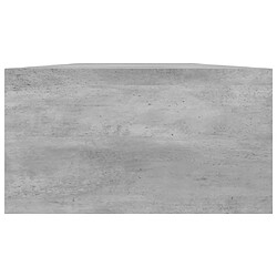 Acheter vidaXL Support de moniteur Gris béton 100x24x13 cm Bois d'ingénierie