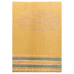 Vidal Tapis de couloir en laine 170x76 jaune Darya pas cher