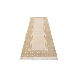 Avis Vidal Tapis de couloir en laine 290x89 vert Darya