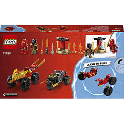 LEGO 71789 Le combat en voiture et en moto de kai et ras