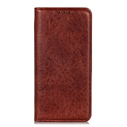 Wewoo Housse Coque Pour Galaxy A51 Magnétique Retro Crazy Horse Texture Etui à rabat horizontal en cuir avec support & fentes cartes Marron