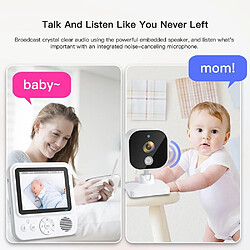 Acheter Babyphone Camera Sans Fil Vision Nocturne Écran 2.8 Pouces Audio Bidirectionnel EU Plug YONIS