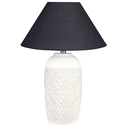 Beliani Lampe à poser en céramique beige 56 cm TELIRE