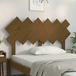 Avis Maison Chic Tête de lit scandinave,Meuble de chambre Marron miel 132x3x81 cm Bois massif de pin -MN46360