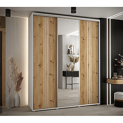 Abiks Meble Armoire DAVOS 7 À Portes Coulissantes 235,2/190/45 3 Portes