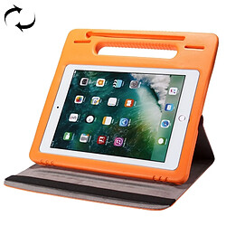 Wewoo Smart Cover Orange pour iPad Pro 10.5 pouces 360 degrés Rotation étui en cuir + amovible EVA pare-chocs couverture de protection avec poignée et 3 vitesses engrenage sommeil / réveil