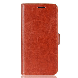 Wewoo Coque marron pour CUBOT Magic Crazy Horse Texture horizontale Flip étui en cuir avec titulaire et fentes cartes porte-monnaie