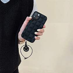 Avis GUPBOO Étui pour iPhone13ProMax Premium Pure Black Simple Phone Case Smiley Bracelet Doux