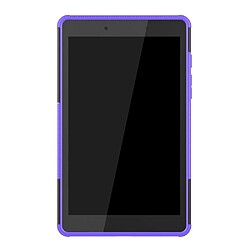 Acheter Coque en TPU modèle de pneu hybride avec béquille violet pour votre Samsung Galaxy Tab A 8.0 Wi-Fi (2019) SM-T290