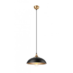 Lumière Suspension Dome Acier Doré 1 ampoule 106cm