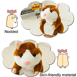 Wewoo Jeu d'éveil 3 PCS Jouets éducatifs Cartoon Hamster Mignon Devenir Enregistrement sonore Voles Enfants Cadeau D'anniversaire, Livraison Couleur Aléatoire, Taille: 15 * 8 * 8 cm pas cher