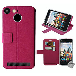 Htdmobiles Housse etui portefeuille pour Archos 50b Cobalt + film ecran - ROSE