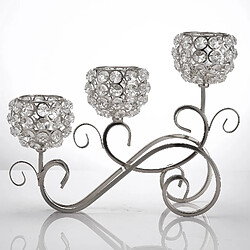 Avis Bougeoir 3 Bras Candélabre Chandelier Centre De Table De Mariage Argent