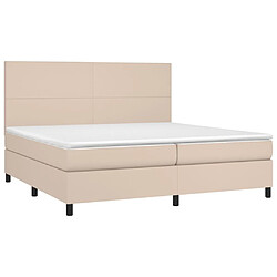 Avis Sommier à lattes LED,Cadre à lattes de lit avec matelas pour Adulte Cappuccino 200x200 cm -MN17331