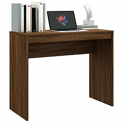 Acheter Maison Chic Bureau,Table de travail,bureau de travail pour chambre Chêne marron 90x40x72 cm Bois d'ingénierie -GKD29053