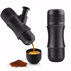 Universal Machine à café manuelle portable Mini Espresso Maker Machine à nouvelles portative Home Voyage Camping Camping Randonnée Home Bureau | Moulin à café artisanal(Le noir)