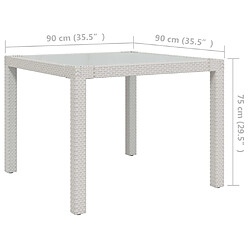 vidaXL Ensemble à manger d'extérieur 3pcs avec coussins Résine tressée pas cher