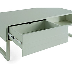 Avis Bestmobilier Sofia - table basse - vert sauge mat - 110 cm