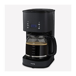 Cafetiere programmable - HKoeNIG - MG32 - 1,5 L (12 tasses) - 1000 W - Ecran LCD - Maintien au chaud - Noir et acier inoxydable