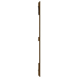 Acheter vidaXL Tête de lit murale Marron miel 108x3x110 cm Bois massif de pin