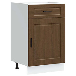 vidaXL Armoire de cuisine Porto chêne marron bois d'ingénierie