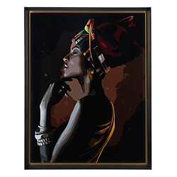 BigBuy Home Toile Noir Africaine 84 X 4 X 106 CM