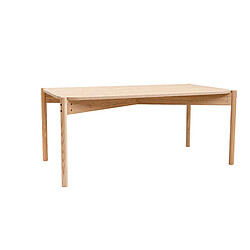 INTEMPORA Table basse en MDF rectangulaire - L.90 x H. 48 cm - Beige