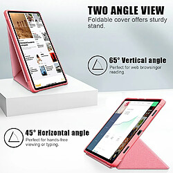 Etui en PU Sommeil/Réveil avec support origami rose pour votre Lenovo Tab P11 Pro J716/TB-J706F