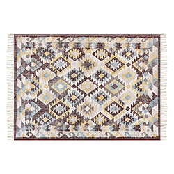 Beliani Tapis en jute multicolore 140 x 200 cm FENER