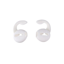 Wewoo Oreillettes en silicone sans fil pour écouteurs Bluetooth Apple AirPods 1/2 Blanc