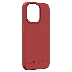 BIGBEN Coque iPhone 14 Pro Max Natura Rouge - Eco-conçue Just Green